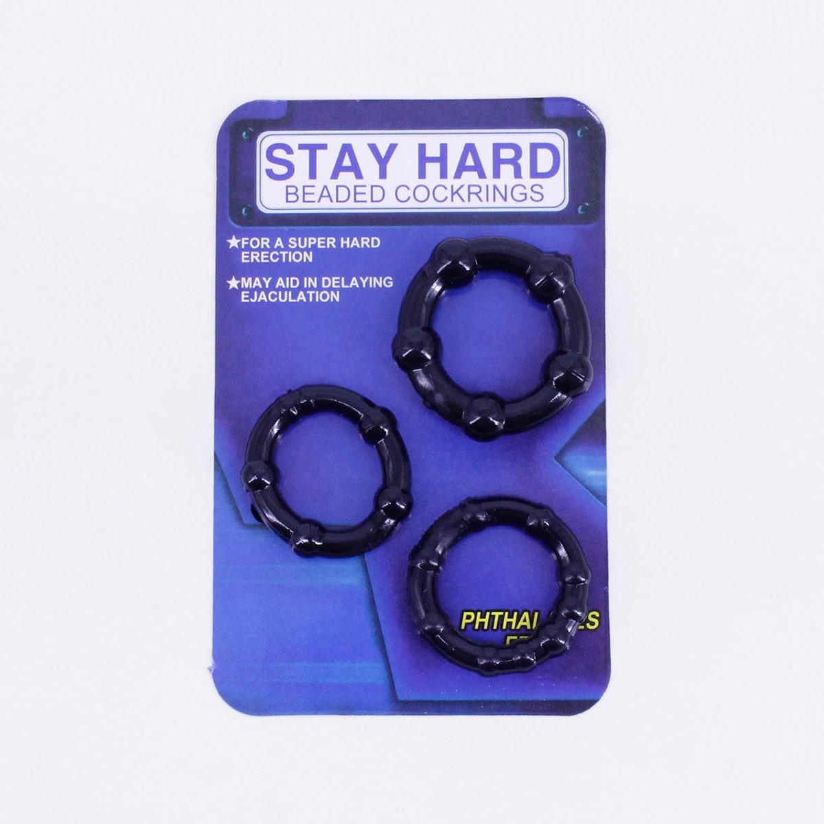 Bộ 3 vòng đeo Stay Hard đen