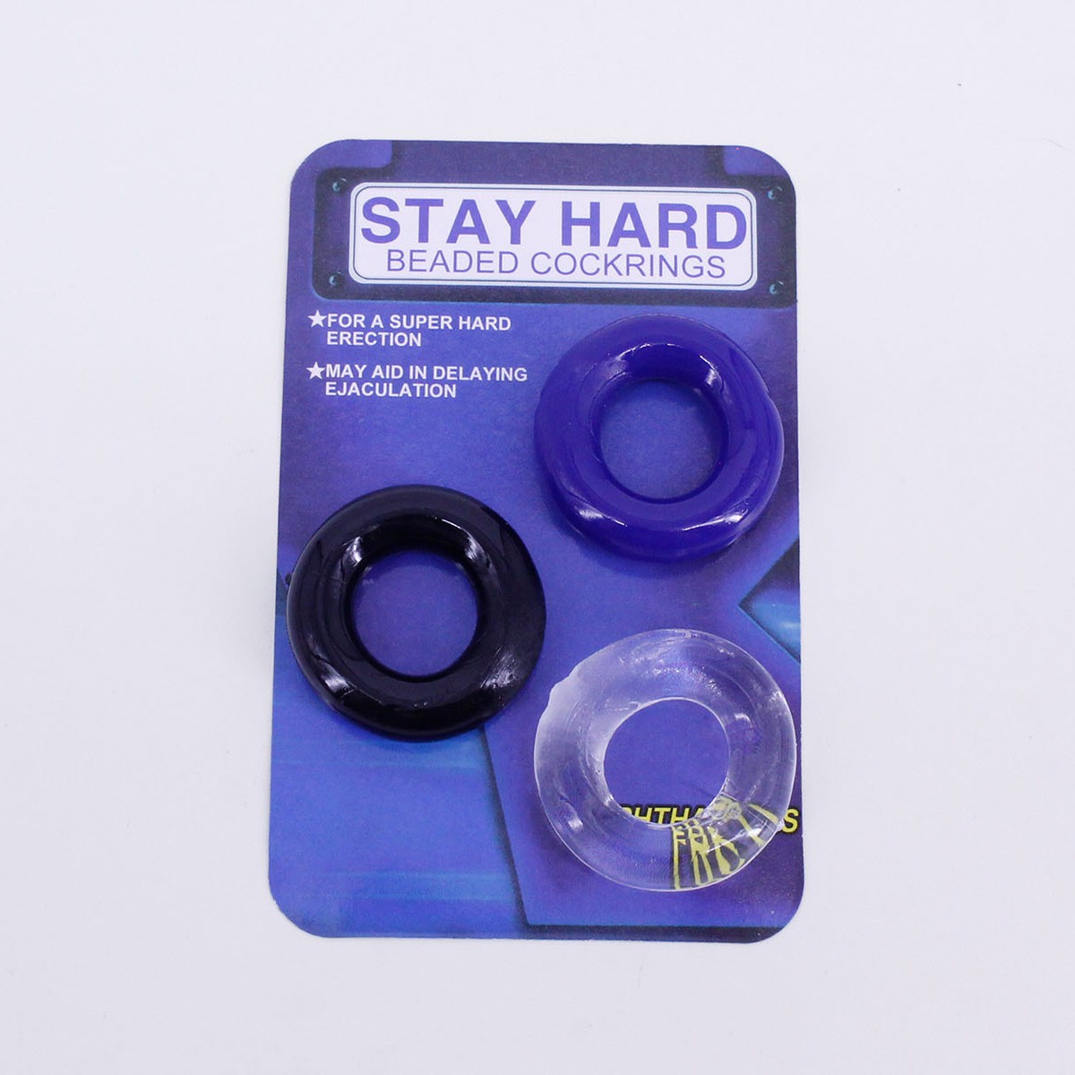 Vòng trơn đeo dương vật Stay Hard 3 màu