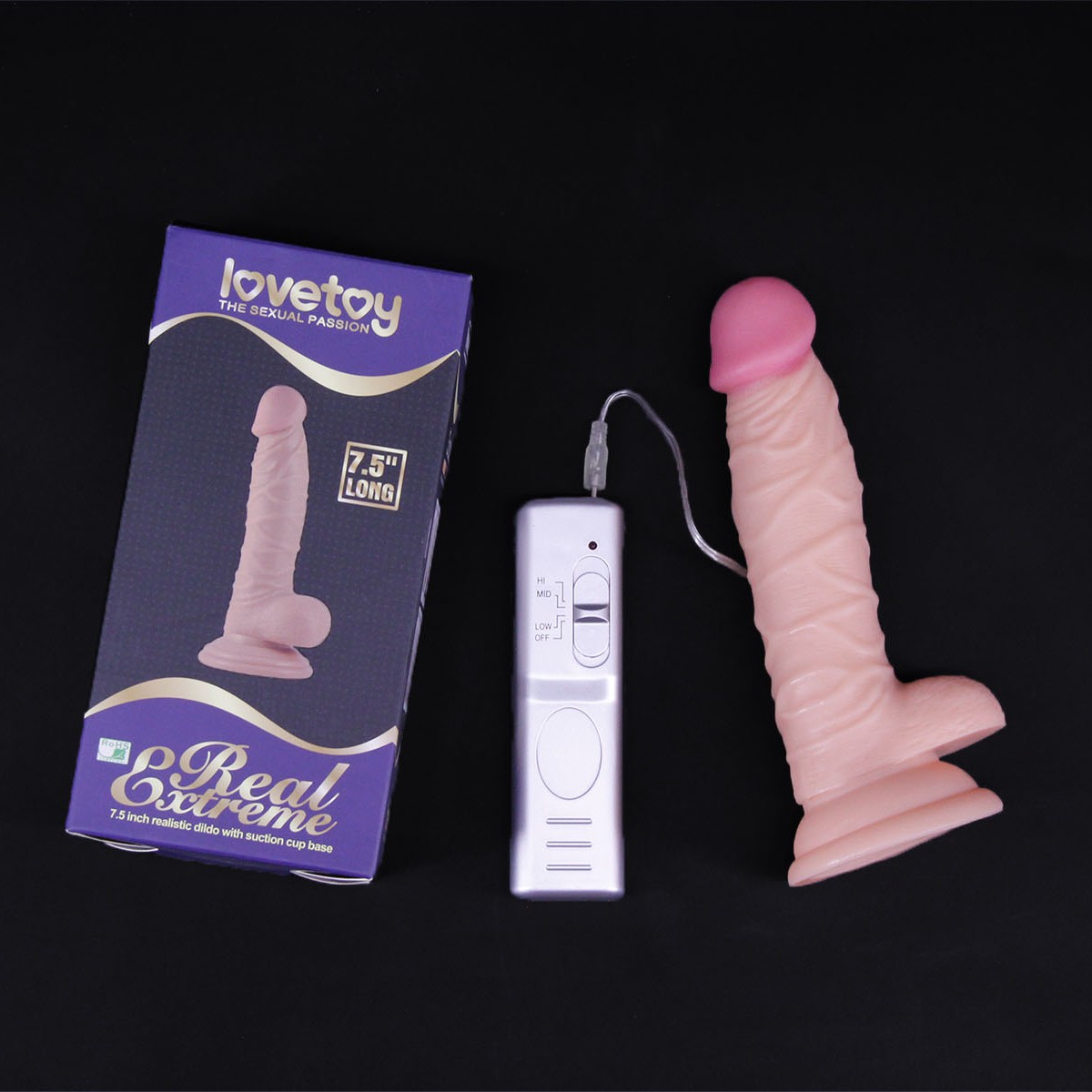 Dương vật giả có đế Lovetoy 7.5inch có rung